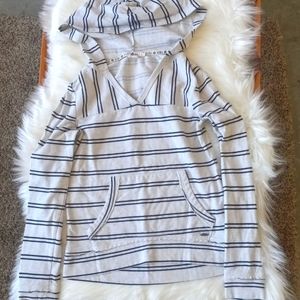 Roxy Striped Lightweight Hoodie XS